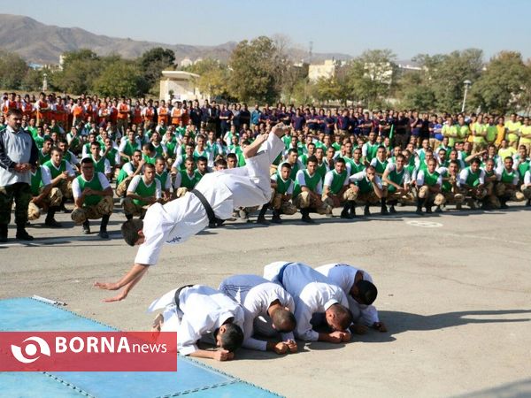 همایش بزرگ ورزش صبحگاهی نیروهای مسلح خراسان رضوی