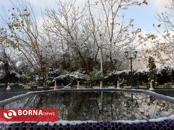 بارش اولین برف پاییزی تهران