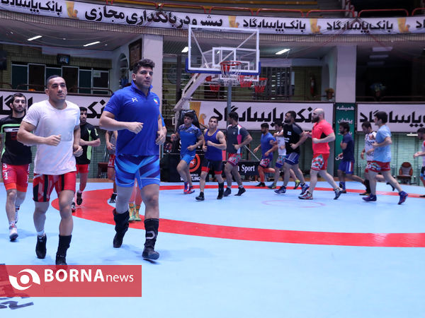 تمرین تیم ملی کشتی فرنگی