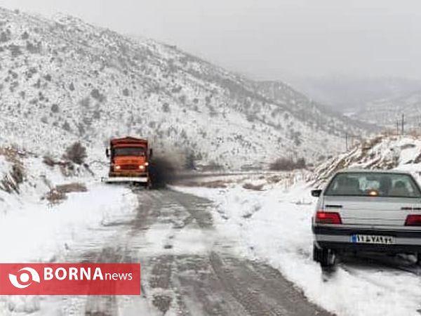 بارش برف در یاسوج