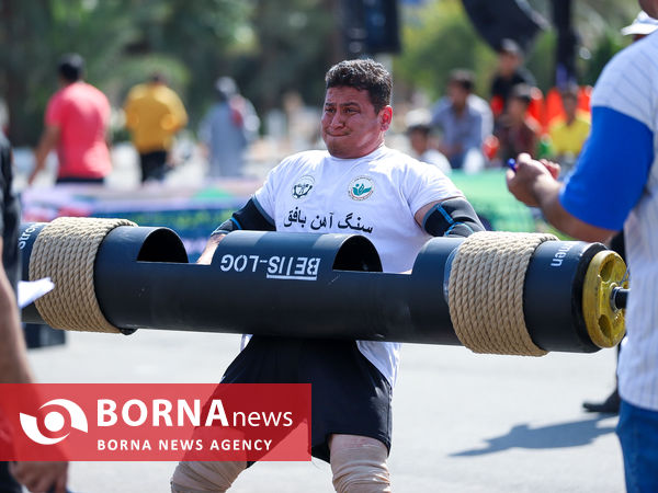 روز نخست مسابقات قویترین مردان کارگری