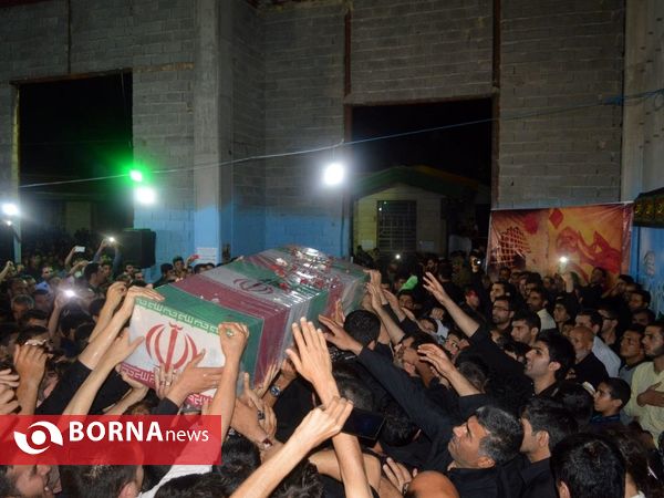 مراسم وداع و تشییع با شهید مدافع حرم عباس آبیاری