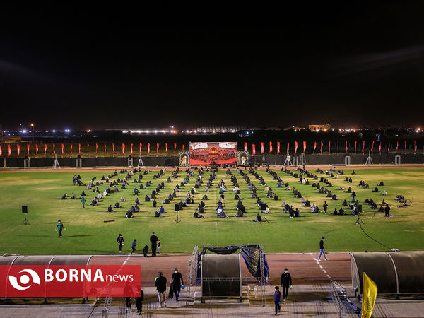 عزاداری شب پنجم محرم در استادیوم