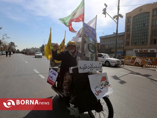 راهپیمایی خودرویی 22 بهمن در شیراز