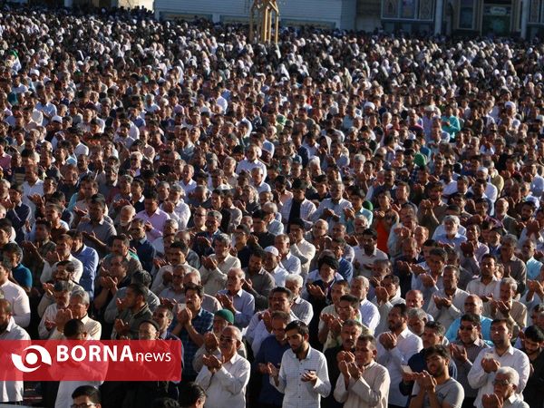 نماز عید قربان در حرم مطهر رضوی