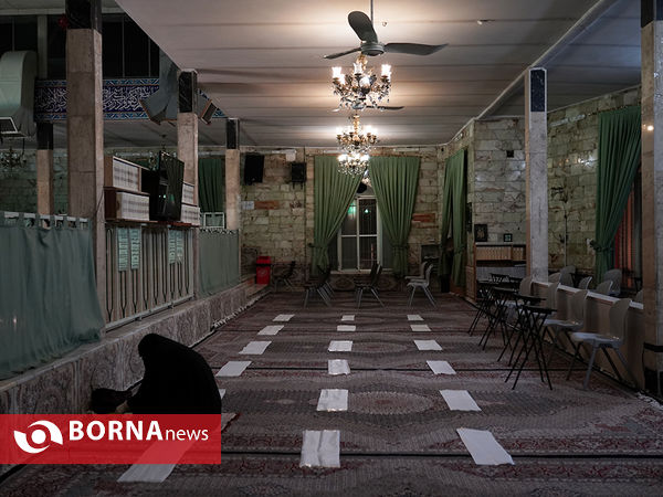 آیین احیای شب قدر در مسجد جامع لویزان - تهران