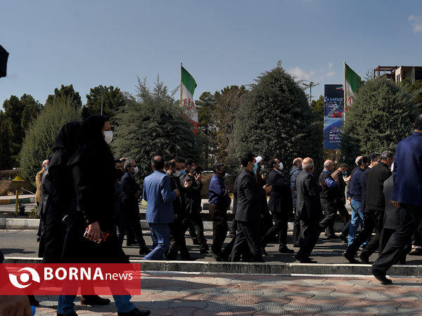 چهلمین روز خاکسپاری شهدای گمنام وزارت ورزش و جوانان