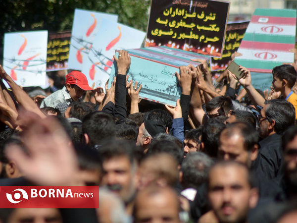تشییع پیکرشهدای گمنام در مشهد