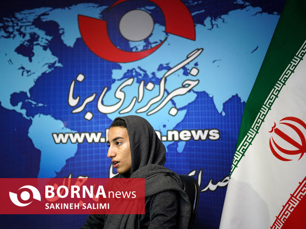 حضور نازنين فاطمه عيدیان در خبرگزاری برنا