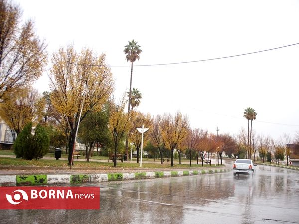 شيراز زیبای بارانی