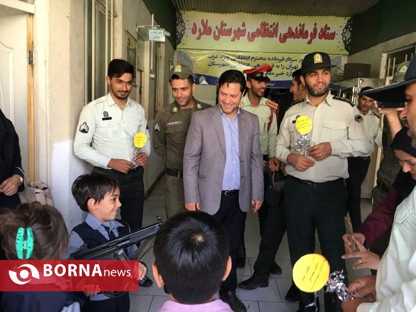 حضور کودکان مهدها در فرماندهی ناجا شهرستان ملارد