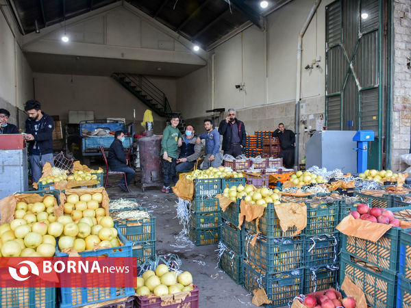 میدان میوه و تره بار در روزهای پایانی سال