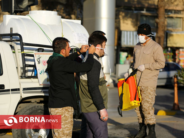 مانور تیمهای جهادی در بسیج ریشه کنی کرونا