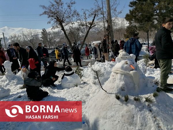 جشنواره آدم برفی در همدان