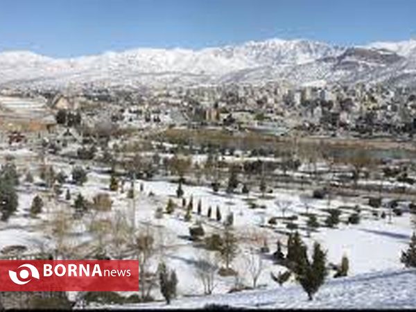 بارش برف در یاسوج