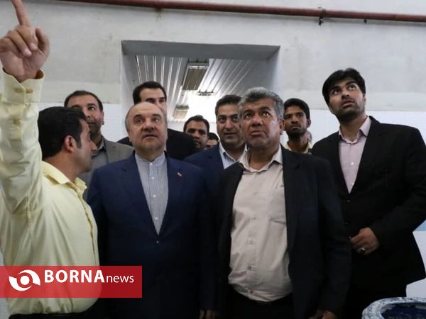 بازدید وزیر ورزش و جوانان از اماکن ورزشی کهنوج