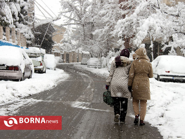 بارش برف در تهران