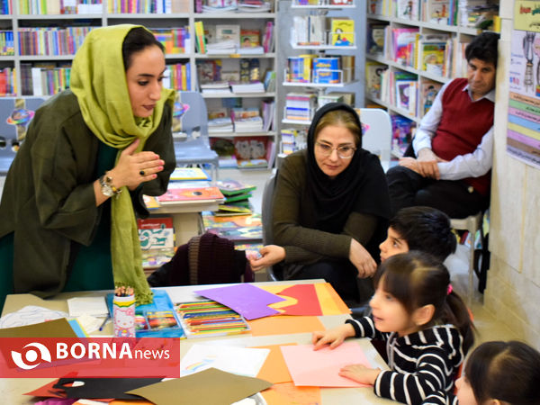 کارگاه شاهنامه‌خوانی گروه نونهالان همایون خبرگزاری برنا در شهر کتاب کرمانشاه