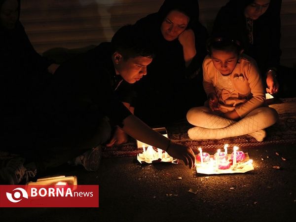 شام غریبان در محله گلوبندک تهران