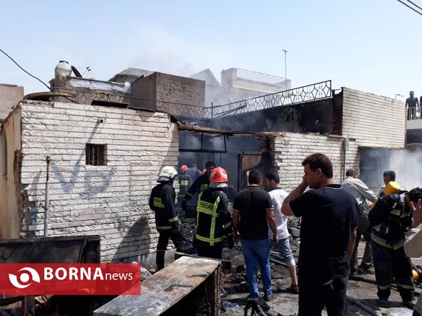 آتش سوزی  بهمن 37 آبادان