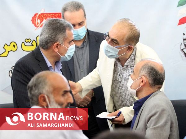 میز خدمت جهادی در مصلی رشت