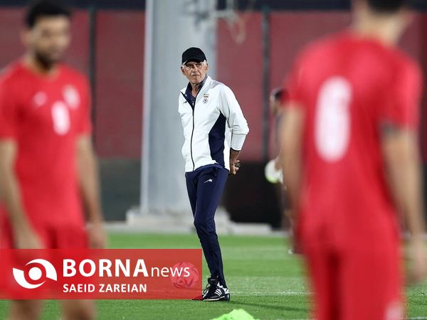 تمرین تیم ملی فوتبال - ورزشگاه الریان قطر