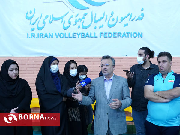 تمرین تیم ملی والیبال نوجوانان و بزرگسالان دختران