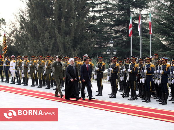 استقبال رسمی دکتر روحانی از رییس جمهوری اندونزی
