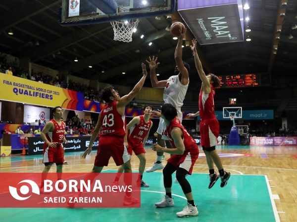 دیدار تیم های بسکتبال ایران - ژاپن