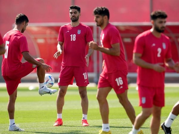 تمرین تیم ملی قبل از دیدار با ولز