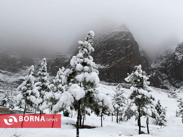 بارش برف در یاسوج