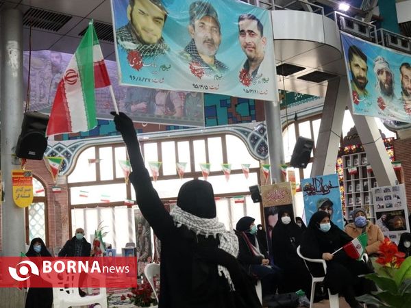 مراسم گلباران گلزار شهدای رشت به مناسبت آغاز دهه فجر