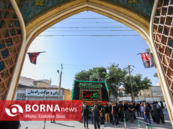 مراسم نخل گردانی و عزاداری در خمین