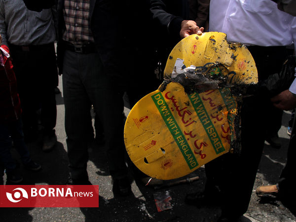 راهپیمایی نمازگزاران تهرانی در اعتراض به اقدام ترامپ