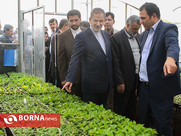 بازدید معاون اول رئیس جمهوری از چند پروژه کشاورزی و صنعتی در شهرستان رباط کریم