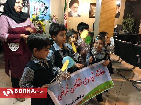 حضور کودکان مهدها در فرماندهی ناجا شهرستان ملارد