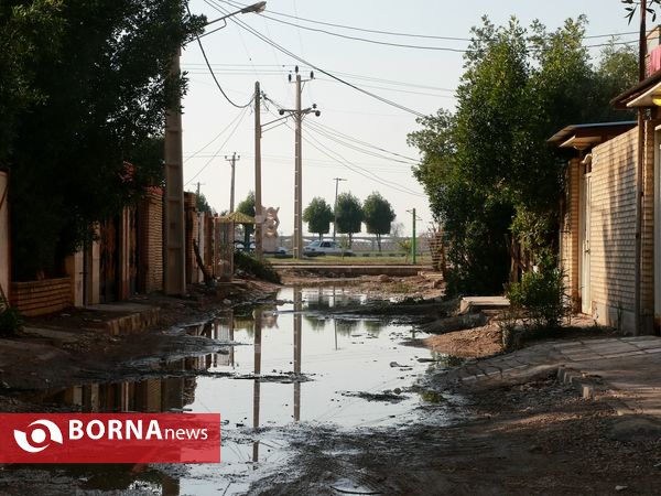 آبادان و خرمشهر پنج روز پس از بارندگی