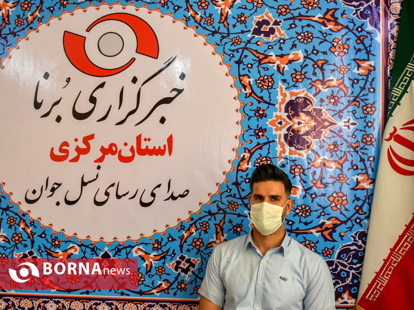 حضور اعضای تیم فوتبال آلومینیوم در دفتر خبرگزاری برنا