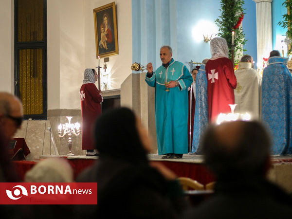 مراسم سال نو میلادی در کلیسای گریگور مقدس
