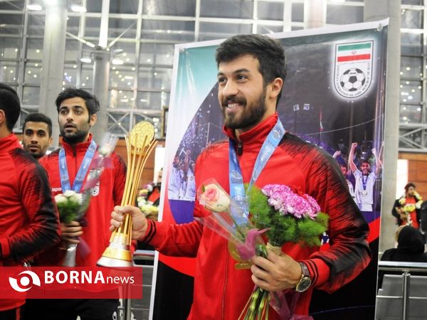 مراسم استقبال از تیم ملی فوتبال ساحلی ایران