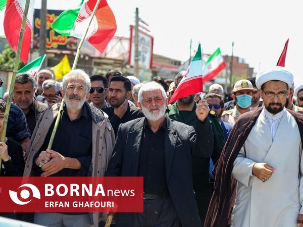 راهپیمایی با شکوه روز قدس در فرح آباد