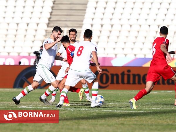 دیدار تیم های ملی فوتبال لبنان و ایران