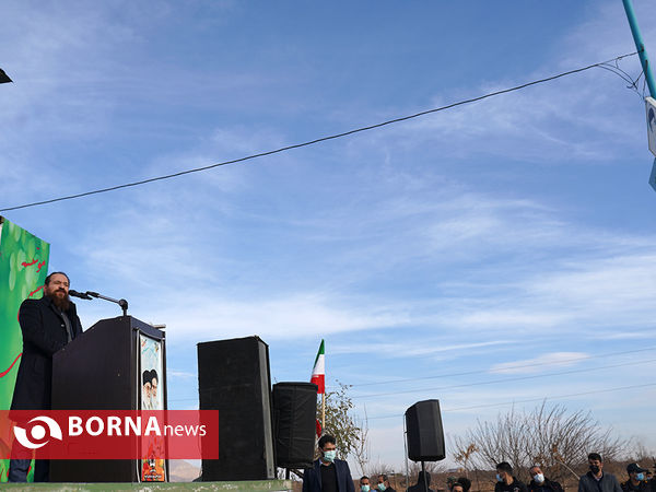 آیین رونمایی از المان شهید محسن فخری زاده
