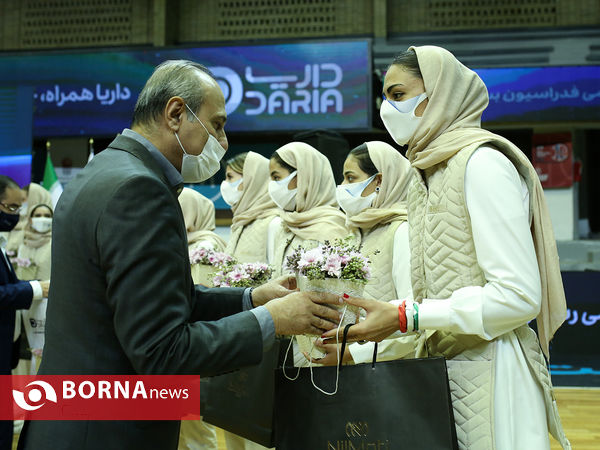 مراسم رونمایی از پیراهن تیم ملی بسکتبال بانوان