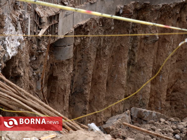 بقایای سازه قدیمی مدفون در  بارون آواک تبریز