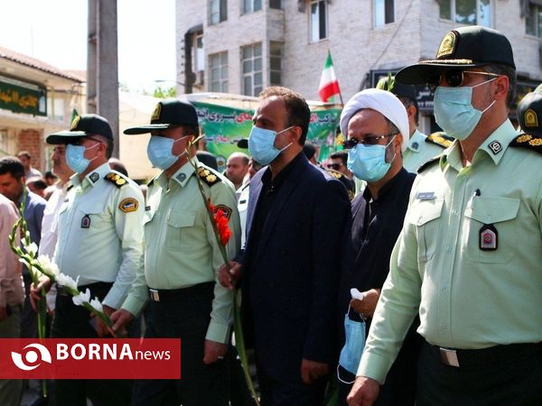 مراسم تشییع پیکر" شهید مهدی کامور "در آستانه اشرفیه