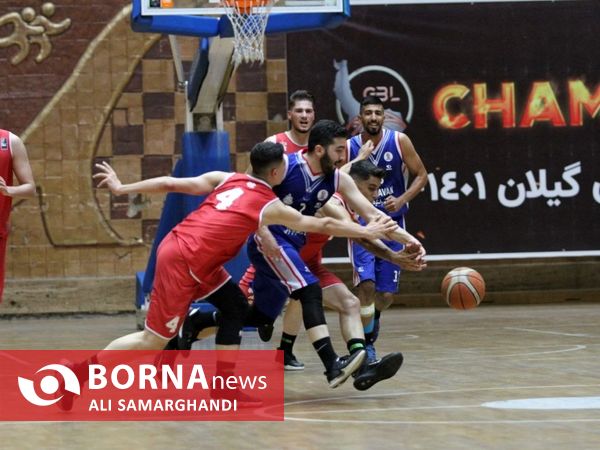 دیدار تیم های بسکتبال سپید رشت _ ملوان بندرانزلی