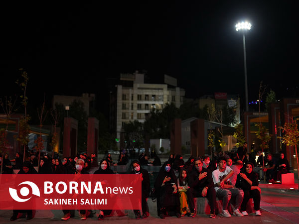 حال و هوای شب چهارم محرم در میدان تجریش