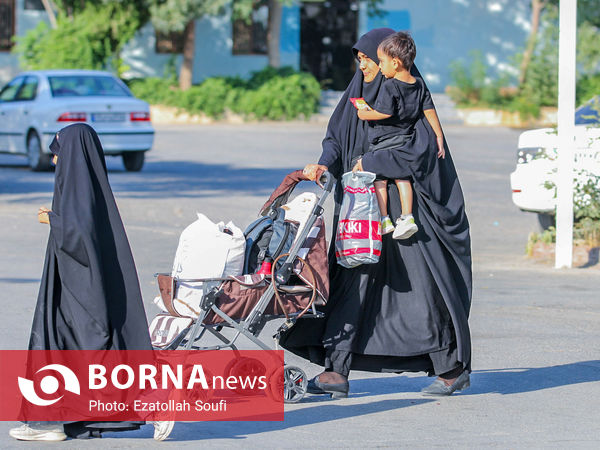 بدرقه زائران اربعین در اراک 