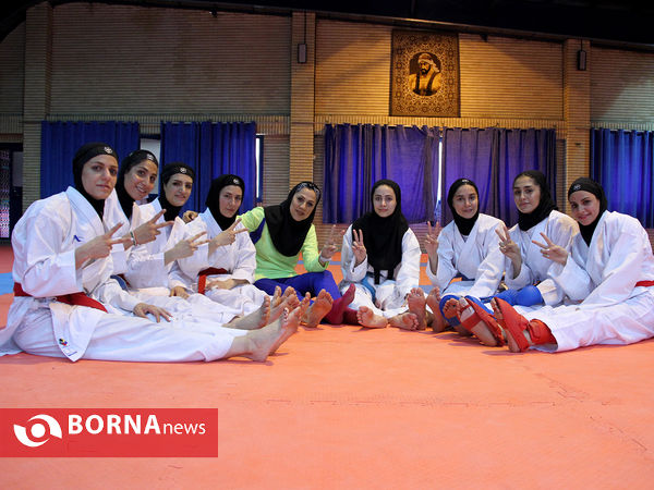 تمرین تیم ملی کاراته بانوان